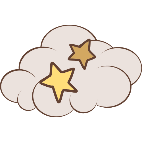 cloud with stars graphic to represent vocational training
